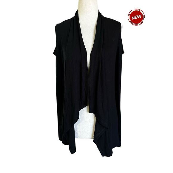 INC International Concepts Black Stretch Cardigan Women Size Small NWT | 70-17 - Picture 1 of 5